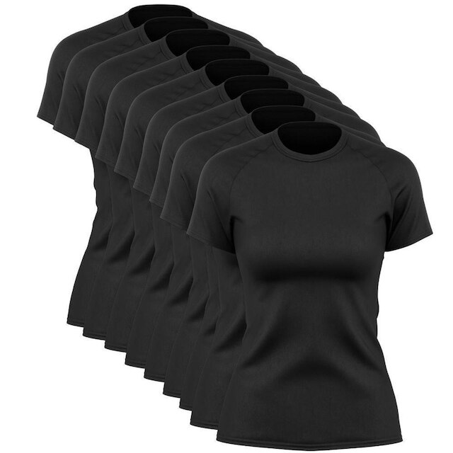 Kit 9 Blusas Via Basic Dry Academia Feminina